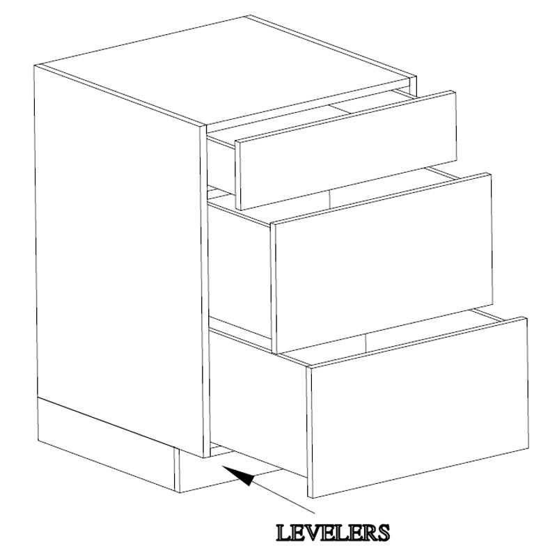 Base 3 Drawers