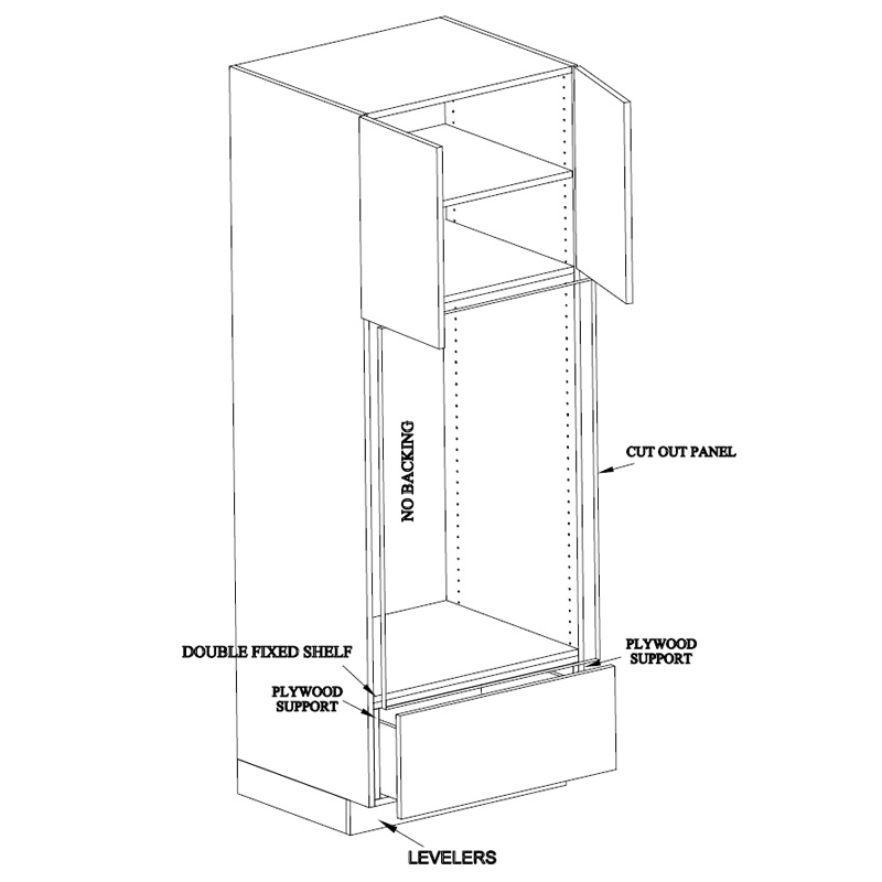 Double Oven Tall Cabinet