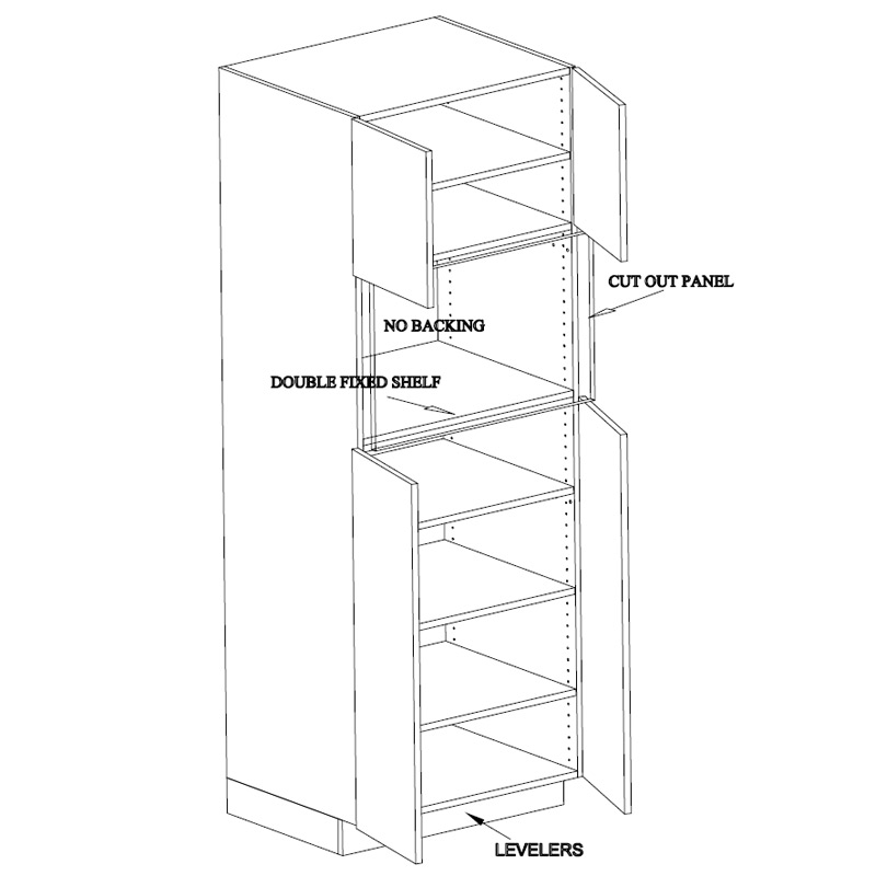 Microwave Tall Cabinet
