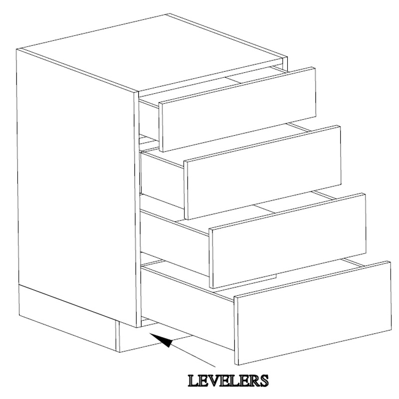 Base 4 Drawers