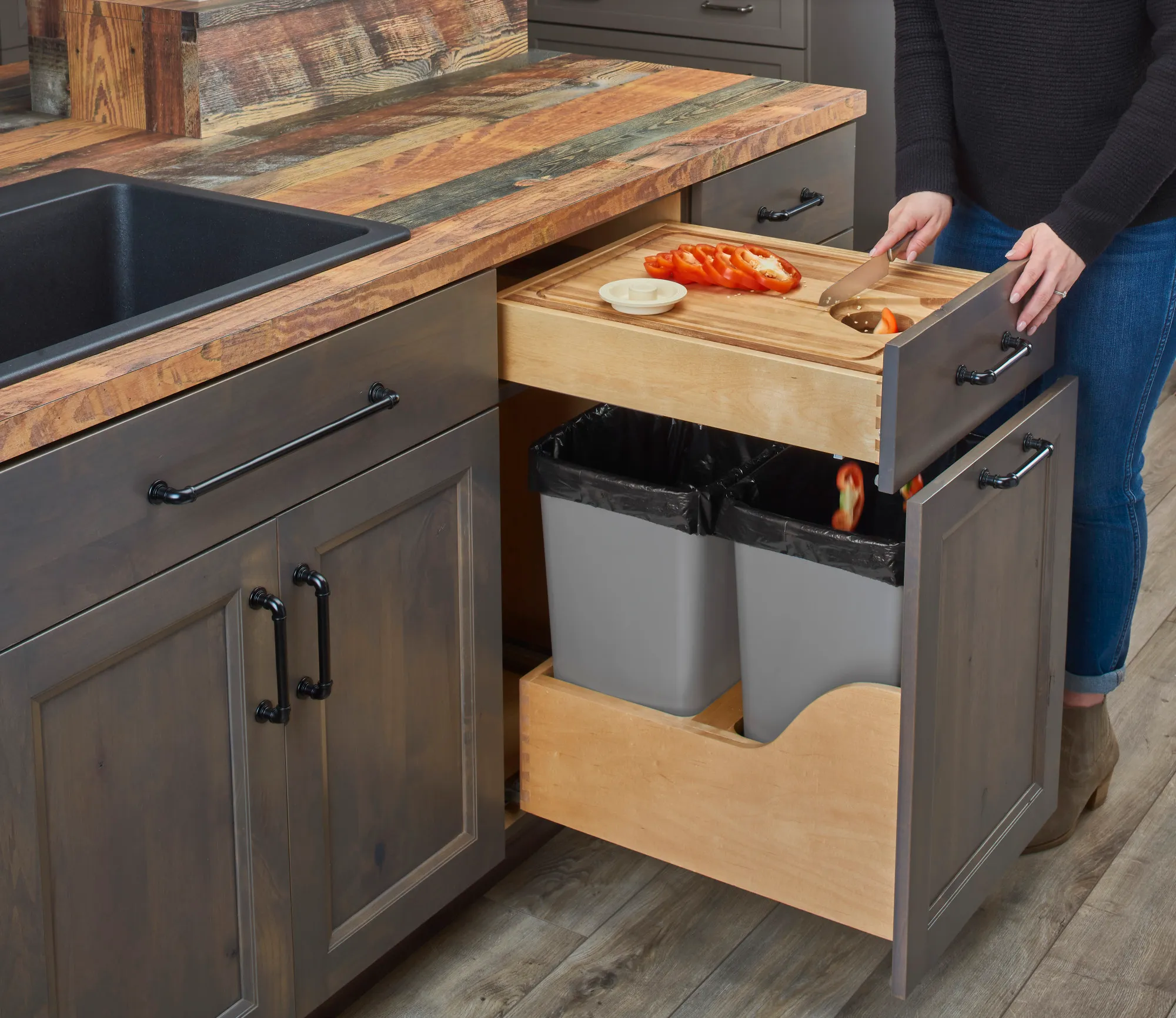 Cut-Out Cutting Board Drawer