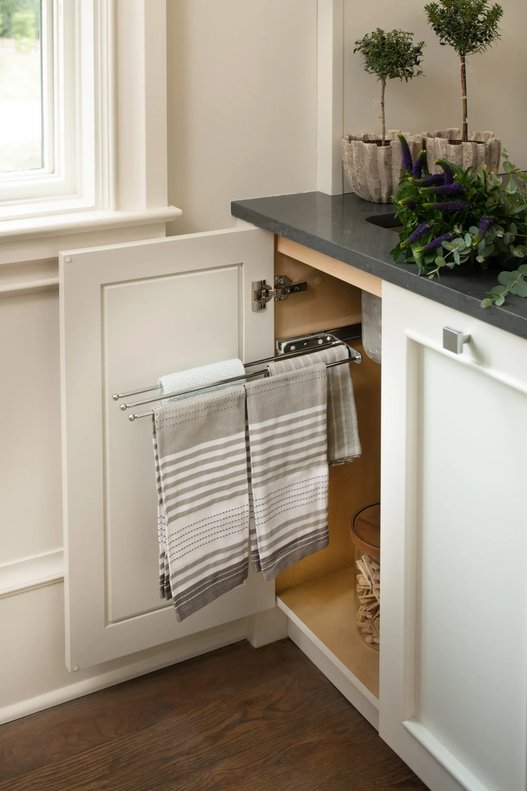 Undersink Dish Towel Bars