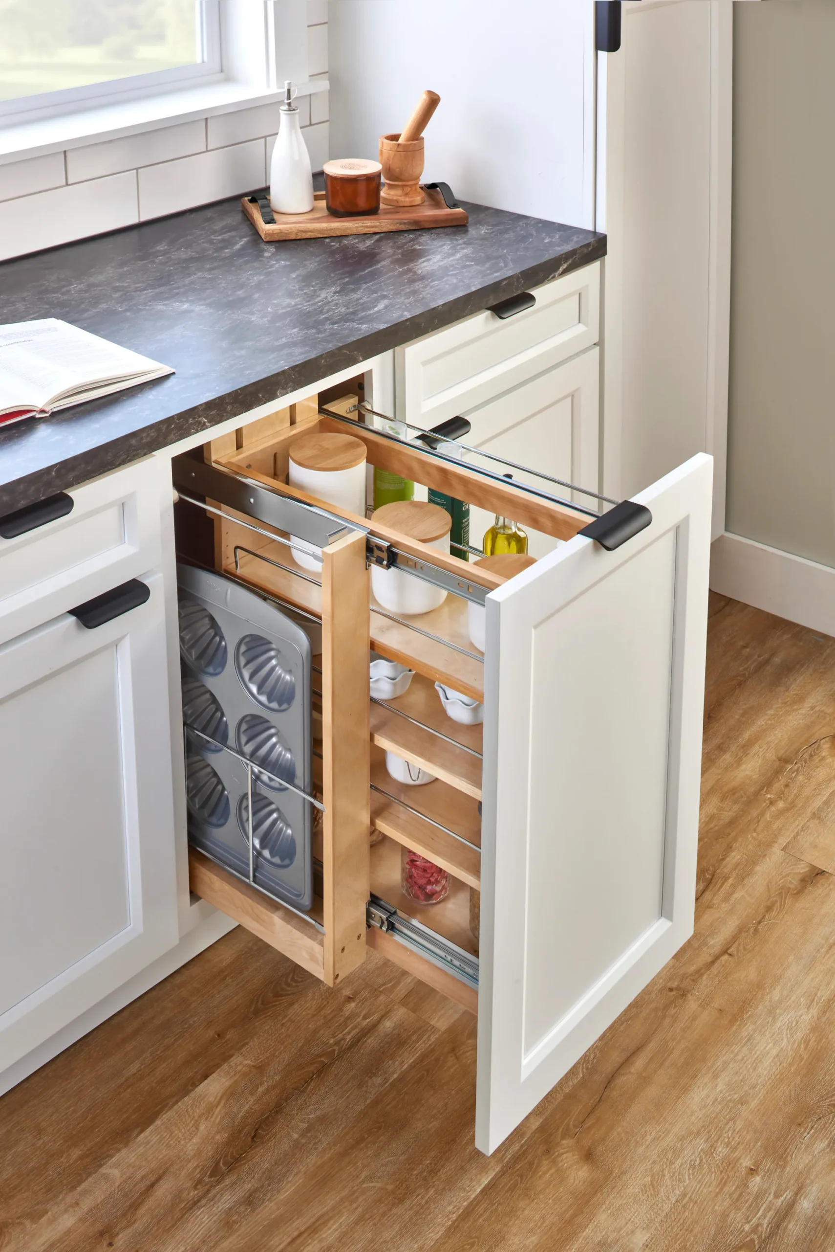 Swivel Shelf Pullout & Sidekick Pullout