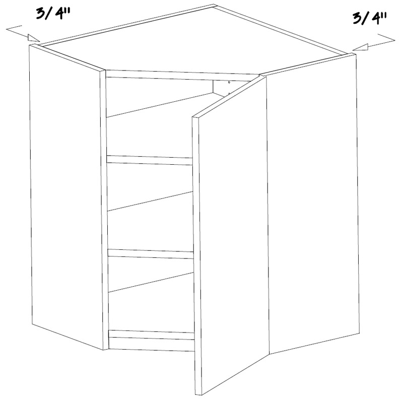 Wall Diagonal Cabinet
